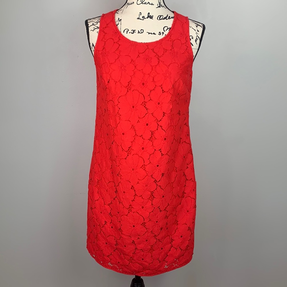 Floral Lace Sleeves Dress Banana Republic Factory NWOT
